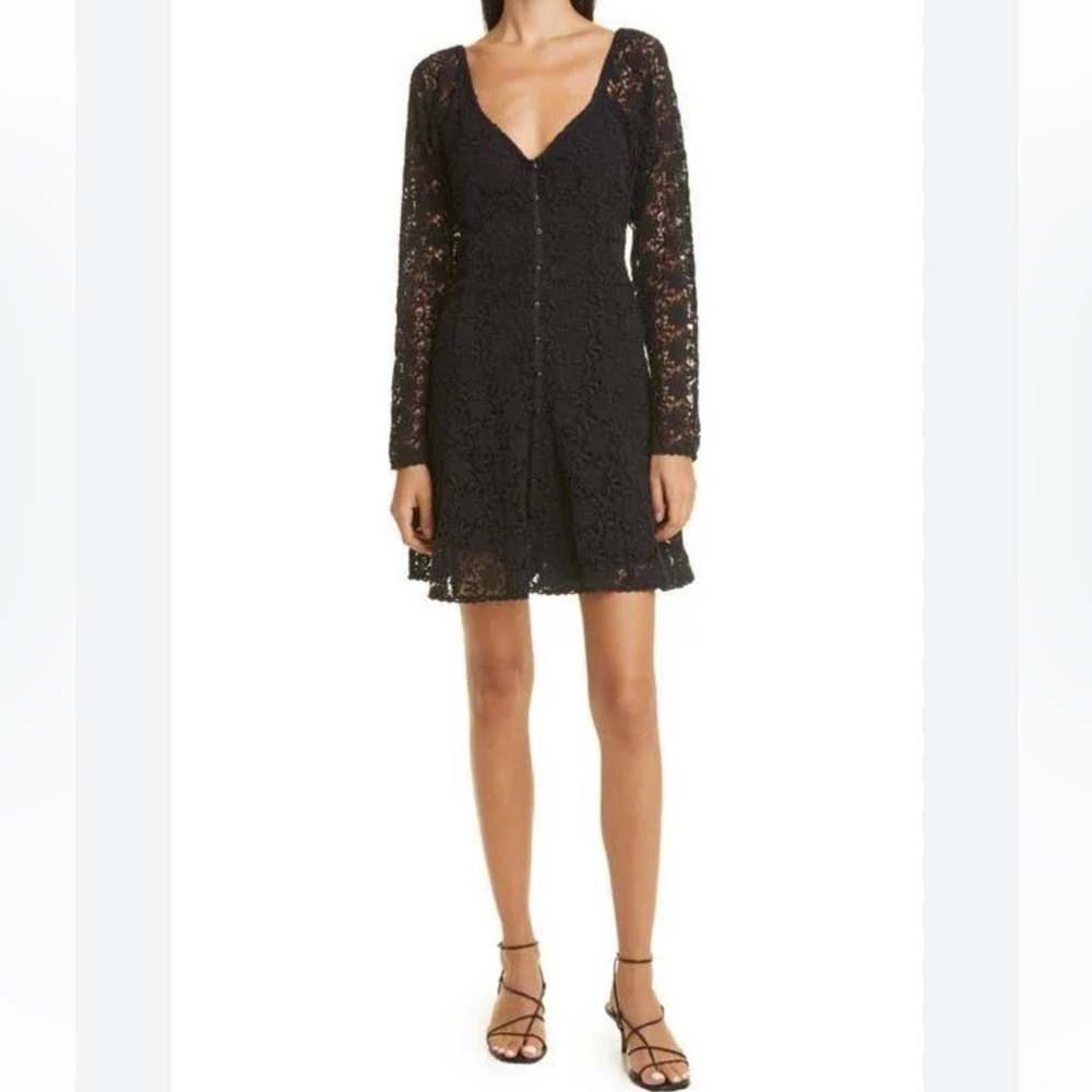 ByTimo Elegant Black Lace Floral Dress size L​